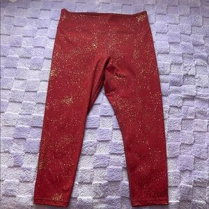 Maroon “stay gold” zyia leggings